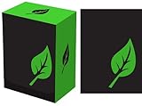 Legion Iconic Green (Life) Deck Box + 100 Matching Sleeves (fits Magic/MTG, Pokemon Cards)