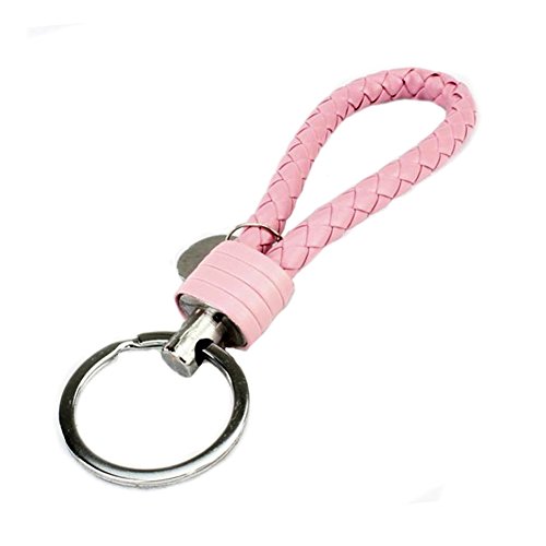 Ocharzy Woven Key Chains - Strap Keychains - Simple Keychain - Useful Key Chain (Pack of 1, Pink)