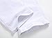 Qazel Vorrlon Men's White Biker Jeans Slim Straight Stretch Skinny Fit Moto Denim Jeans White A 30