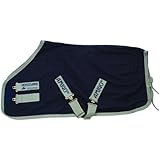 Horseware Ireland Amigo Stable Sheet X Sur Poly Navy/Silver 81_6'9"