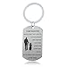 Always Remember You Are Braver Than You Believe Jewelry Keychain Keyring Gift For Son Daughter (Father To Daughter Style 02)