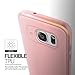 Galaxy S7 Edge Case, VRS Design [Single Fit][Snow Pink] - [Metallic Buttons][Non Slip][Slim Fit] For Samsung S7 Edge