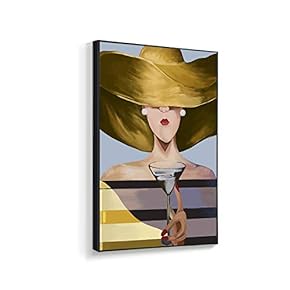Framed Canvas Wall Art for Living Room, Bedroom Fashion Women Canvas Prints for Home Decoration Ready to Hanging - 16x24 inches