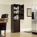 Narrow Storage Cabinet w/ Recycle Bin / Trash Can Holder /or Laundry Hamper
