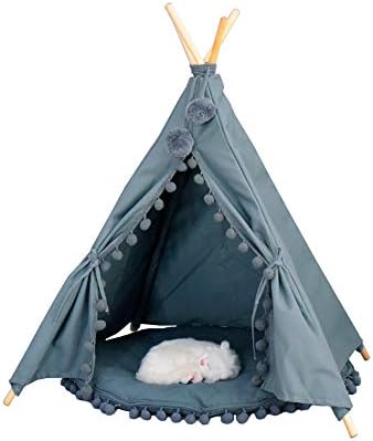 Pet Tent, Cute Cat and Dog Tent Bed, Portable Indoor Modern Cute Bed House, With Padded Cushion, Removable Cleaning - Suitable for All Small Animals