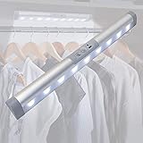 Rechargeable Motion Sensor Light Bar with Eye-Protection Design, LED Under Cabinet Lighting with Germany Osram Beads, Closet Light for Lighting Wardrobe,Pantry,Corridor,Wireless Light with Magnetic In