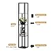 Oneach Arterton Modern Shelf Floor Lamp with Open-Box Shelves Diffused Lighting for Reading Living Room and Bedroom-LED Bulb Included