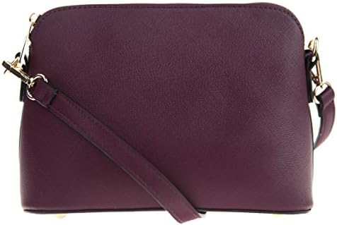 Canal Collection Faux Saffiano Zip Top Cross-Body Bag