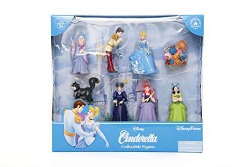 Disney Parks Exclusive Deluxe Cinderella 8 Pc. Figure Playset