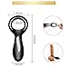 Vibrating Penis Ring with Testicle Ring 7 Vibration Modes for Men Longer Lasting Erections, PALOQUETH Rechargeable Double Cock Ring Clit Vibrator for Couple or Solo Play