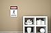 Danger Legofield Door Warning Sign - Vinyl Decal Wall Decor for Brick Builders Rooms AFOL (Small - 7x10.5)