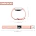 AK Fitbit Charge 2 Bands, Classic Edition Adjustable Comfortable Replacement Wristbands for Fitbit Charge 2 Heart Rate [No Tracker] (Blush Pink, Small)