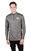 NFL Ultra Game Men's Quarter Zip Pullover Shirt Athletic Quick Dry Tee, Gray, ,