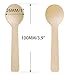 250 PCS Disposable Wood Spoon Mini Tasting Spoons, 4 Inches