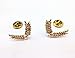 yueton 2 Pairs Metal Wheat Brooch Suit Shirt Collar Decoration Parts