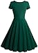 MissMay Women's Retro 1950s Short Sleeve A-Line Cocktail Party Swing Dress