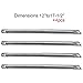 (4-pack) Master Forge 17-1/2-in Adjustable Stainless Steel Tube Burner