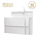 200 Pack 5x7 White Invitation Envelopes - For 5x7 Cards - A7 - (5 ¼ x 7 ¼ inches) - Perfect for Weddings, Graduation, Baby Shower - 120 GSM - Peel, Press & Self Seal - Square Flap