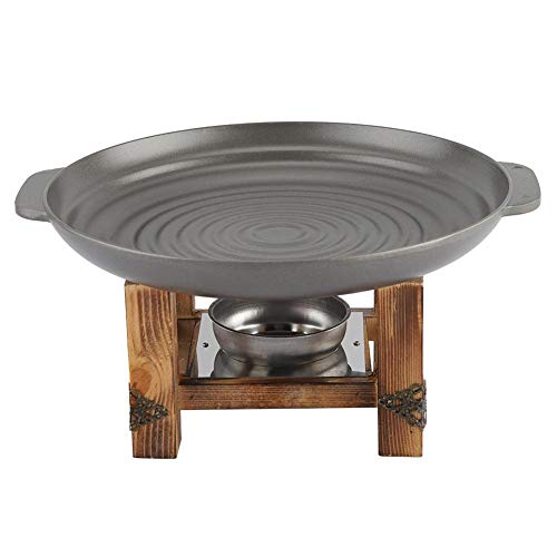 Barbecue Stove Grill Dish, Party Buffet Pan Cookware Non Stick Grill Plate Barbecue Skewers Chafing Dish Multi-purpose Suit Outdoor Indoor