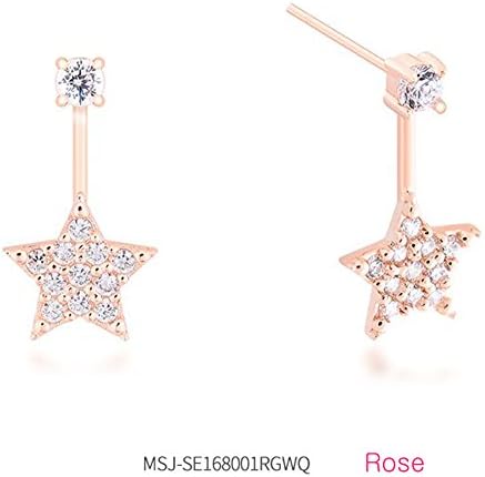Milton Stelle - Jewelry Sliver Earrings from Korean Drama "Goblin" , Yoo In Na`s Earring, MSJ-SE168001RGWQ (Rose)