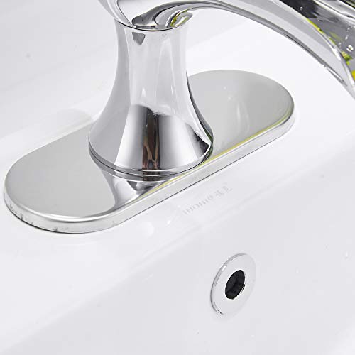 Bathroom Faucet Chrome Waterfall Sink Single Handle One Hole Vanity Basin Lavatory Commercial with Drain Assembly Supply…