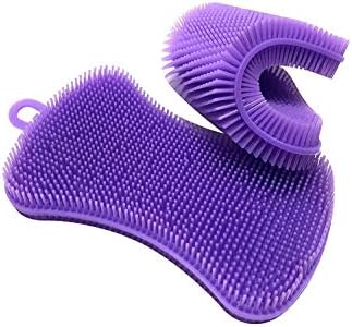 Silicone Sponge Dish Washing Kitchen Scrubber - Magic Food-Grade Antibacterial Dishes Multipurpose Better Sponges Non Stick Cleaning Mildew-Free Smart Kitchen Gadgets Brush Accessories
