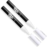 White Chalk Markers Fine reversible tip 3mm by K&Mom- Liquid chalk marker pen White - Pack of 2 for Bistro menu boards, Glass, Windows, Blackboard, Chalkboard