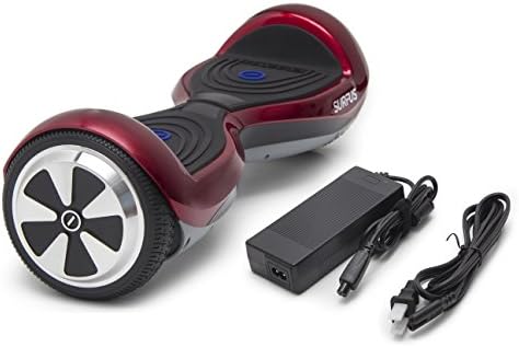 SURFUS 6.5" Waterproof Hoverboard with Burffing Shell UL 2272 Certified Self-Balancing Scooter with Bluetooth Speakers ,Mobile App and LED lights ,Red