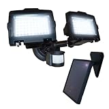 Nature Power 23401 120 LED Dual Lamp Outdoor Motion Activated Solar Security Light with Corner Mount