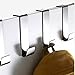 SG Stainless Steel Over Door Hooks Home Kitchen Cupboard Cabinet Towel Coat Hat Bag Clothes Hanger Holder Organizer Rack (4pcs)