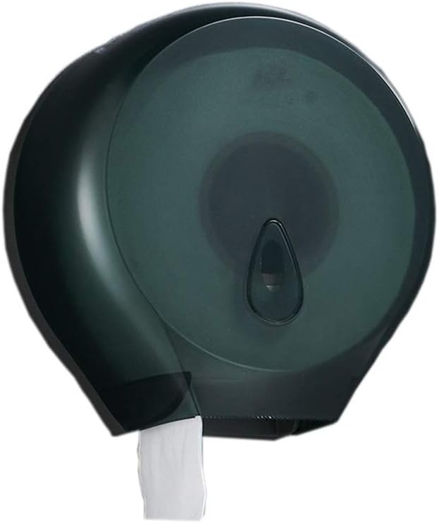 Toilet Paper Holder Top Lockable Bathroom Tissue Box, ABS Plastic (Color : Black)