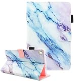 Fvimi All-New HD 8 Case, Slim Fit Folio Stand Leather Cute Design Smart Cover with Auto Wake/Sleep Function for HD 8 8th Generation 2018 / 7th Generation 2017 / 6th Generation 2016, Marble
