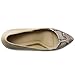 Ollio Women's Shoe High Heel D'Orsay Snake Skin Dress Pump