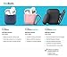 KeyBudz AirPods 2 & 1 Case [Front LED Visible] Protective Silicone Cover and Skin Compatible with Apple AirPods (Without Carabiner, Clear)