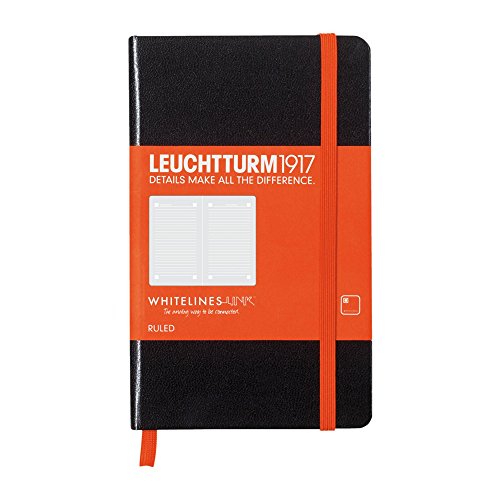 Leuchtturm Whitelines Link Black Pocket Ruled