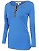 Meaneor Women's Henley Neck Long Sleeve Slim Fit T-Shirt Tops Blouse Tunics