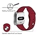 Hamile Soft Bands Compatible for Fitbit Versa & Fitbit Versa Lite, Silicone Replacement Band Straps for Fitbit Versa Smart Watch, Small, Red