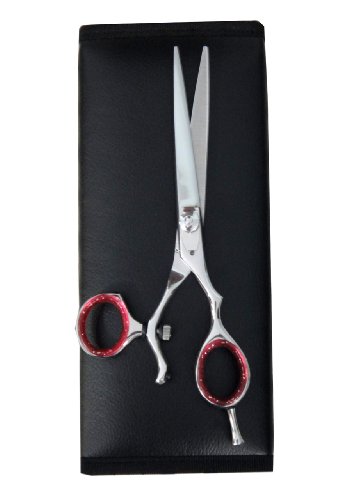 ZZZRT ZS-3003 High Quality Japanese J2 Stainless Steel Professional Swivel Thumb Barber Razor Edge Hair Cutting Scissor Shear 5.5" + Free Scissor Pouch & Free Scissor Lubricant and Scissor insert rings