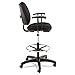 Alera ALEIN4611 Interval Series Swivel Task Stool, 100% Acrylic, Black