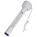 ATIE Floating Pool Spa Hot Tub Thermometer w/String Cord & F/C Display for Inground and Above-Ground Pool