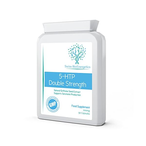 5HTP - 90 Capsules - extracted from 400mg of Griffonia Seed per Capsule, Providing 200mg of 5-HTP per 4 Capsules…