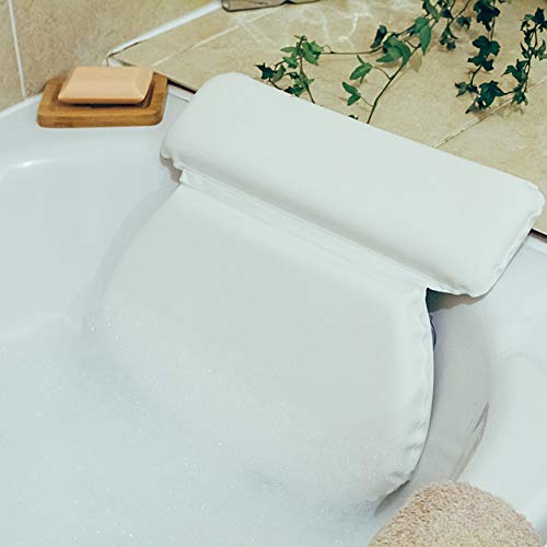 Relaxation Bubble Bath Pillows for Tub: Bath Accessories Home Spa Bathtub Cushion Support for Head, Neck, Back and Shoulder. Pampering Gifts for Women and Men, Spa Gift Set for Her and Him