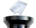 Fotasy 37mm Metal Wide Angle Lens Hood, Wide Lens Hood 37mm, for Canon Fuji Leica Leitz Nikon Olympus Panasonic Pentax Sony Lens, 37mm Screw-in Lens Hood