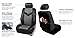 FH Group PU021GRAYBLACK-COMBO Universal Fit Premium Synthetic Leather Gray Black Automotive Seat Covers fits most Cars, SUVs, and Trucks (Airbag Compatible with Accessories Combo Set)