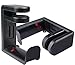 Crescendo CR32 Dual Headphone Stand Hook, PC Gaming Headset Stand, DJ Headphone Holder, Desk Hook Headset Holder Mount, Headphone Hanger 2-Pack