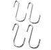 Birsppy LuTang 24 Pack Heavy Duty S Hooks Stainless Steel S Shaped Hooks Hanging Hangers for Kitchenware Spoons Pans Pots Utensils Clothes Bags Towers Tools Plants