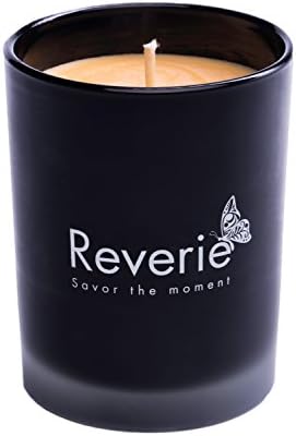 Reverie French Vanilla Scented Candle Black Edition - 19.4 Oz - Premium 100% Natural Hand Poured Soy Wax