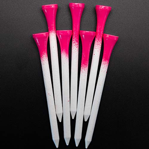 50 of The Most Vibrant Pink Plastic Golf Tees - Multiple Colors to Choose â€“ Extremely Durable - Color Coordinate Any Outfit with These Stunning Tees - 50ct / 3.25in