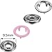 Jovitec 200 Sets Snap Fasteners Romper Snaps Craft Pliers Tool Prong Buckle Metal Ring Button Press Studs Sewing Craft 9.5 mm, 10 Colors