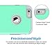 ULAK iPhone 6 Case, iPhone 6S Case Black, Sugar Candy Series Slim Fit Silicone & Hard PC Dual Layer Anti-Slip Drop Protection Case for Apple iPhone 6 & 6S 4.7 Inch, Turquoise/Grey